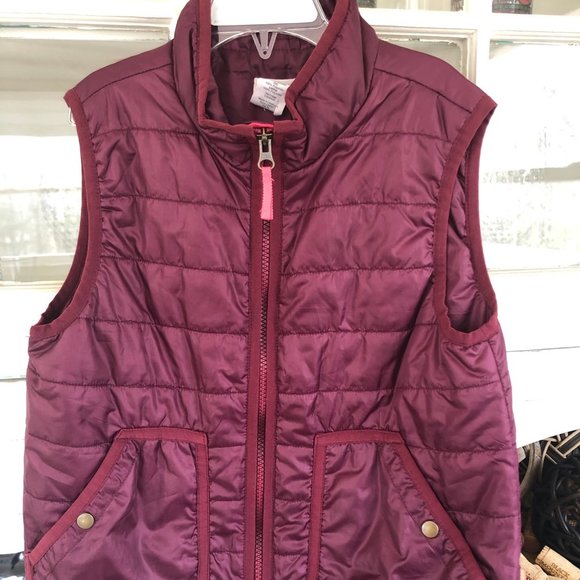 BEAUTIFUL Burgundy Crewcuts  Puffy Vest - Picture 1 of 4